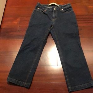 GAP Cropped with Stretch Blue Denim Jeans GREAT!